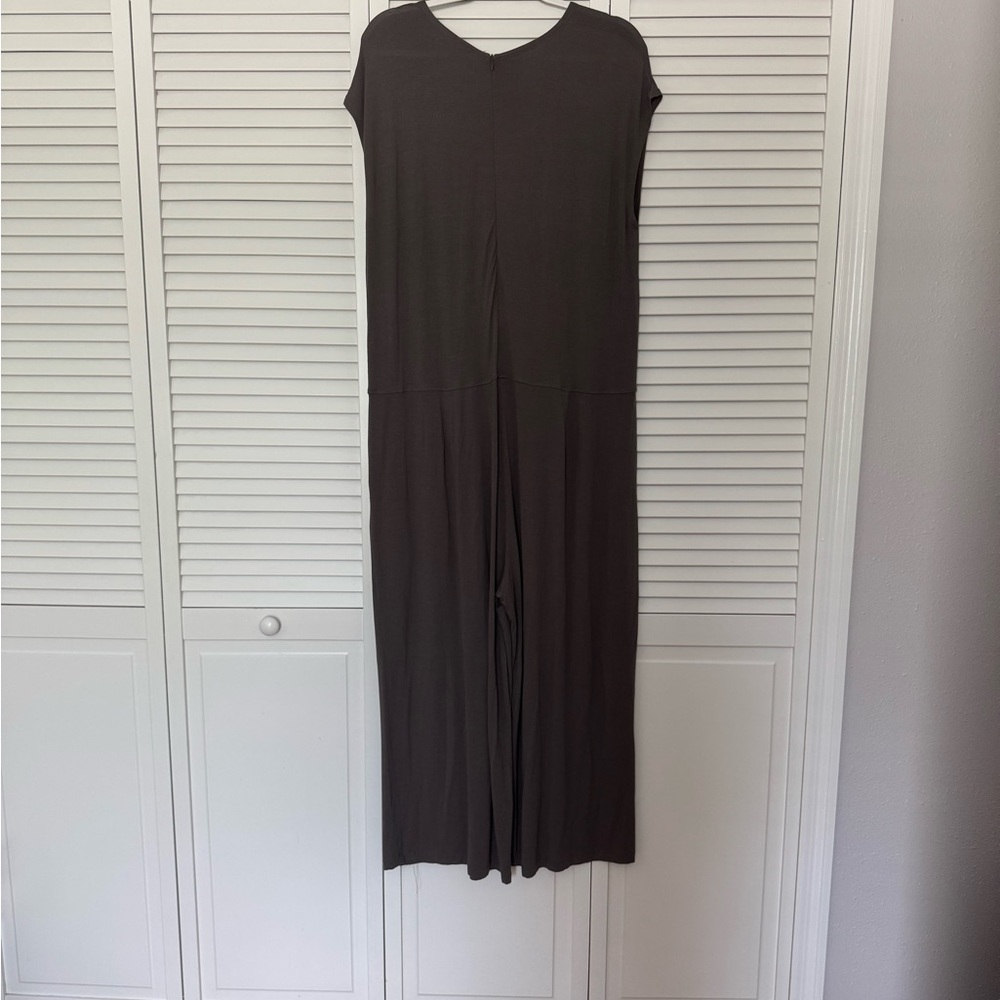 Eileen Fisher Charcoal Grey Jumpsuit Sz L - Picture 6 of 7